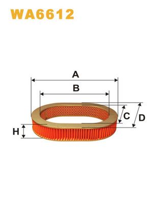 WIX FILTERS Gaisa filtrs WA6612